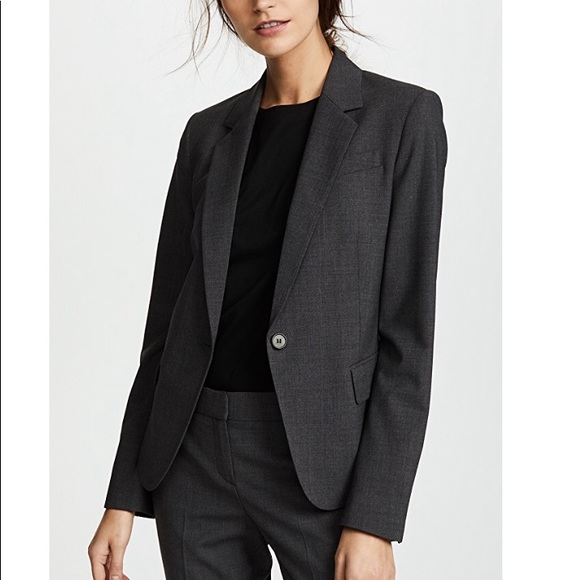 theory gray blazer